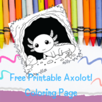 Dive into Fun: Free Axolotl Coloring Page and Fascinating Facts